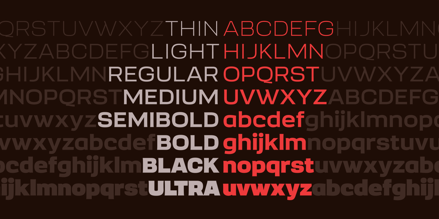 Przykład czcionki Sqwared Light Italic